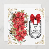 Flache Feiertagskarte (Vorne/Hinten)