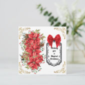 Flache Feiertagskarte (Stehend Vorderseite)