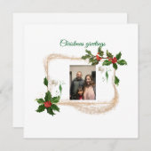 Flache Feiertagskarte (Vorne/Hinten)