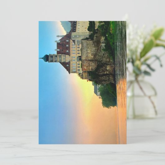 Flache Feiertagskarte (Stehend Vorderseite)