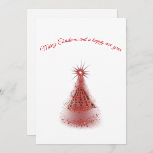 Flache Feiertagskarte (Vorne/Hinten)