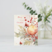 Flache Feiertagskarte (Stehend Vorderseite)