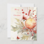 Flache Feiertagskarte (Vorderseite)