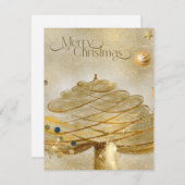 Flache Feiertagskarte (Vorne/Hinten)