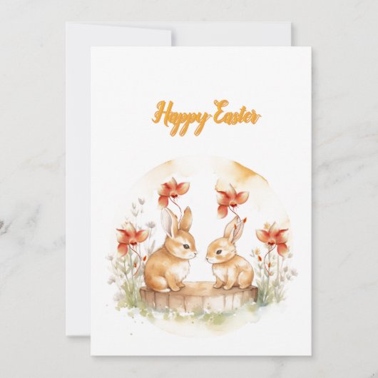 Flache Feiertagskarte (Vorderseite)