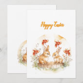 Flache Feiertagskarte (Vorne/Hinten)