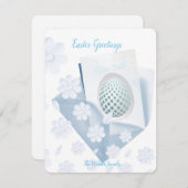 Flache Feiertagskarte (Vorne/Hinten)