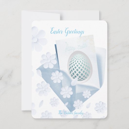 Flache Feiertagskarte (Vorderseite)