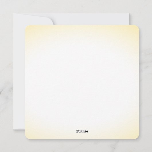 Flache Feiertagskarte (Rückseite)