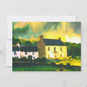 Flache Feiertagskarte (Vorderseite)