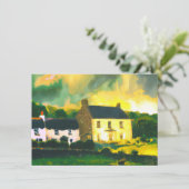 Flache Feiertagskarte (Stehend Vorderseite)