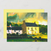 Flache Feiertagskarte (Vorne/Hinten)