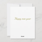 Flache Feiertagskarte (Rückseite)