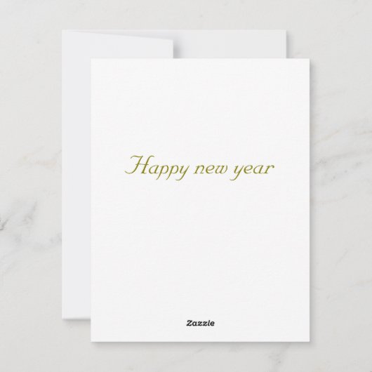 Flache Feiertagskarte (Rückseite)