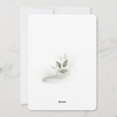 Flache Feiertagskarte (Rückseite)