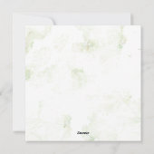 Flache Feiertagskarte (Rückseite)