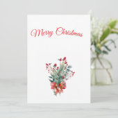 Flache Feiertagskarte (Stehend Vorderseite)