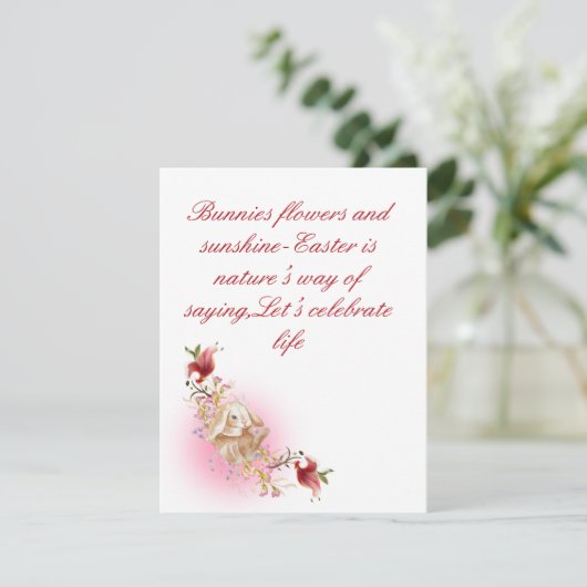 Flache Feiertagskarte (Stehend Vorderseite)