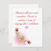 Flache Feiertagskarte (Vorne/Hinten)