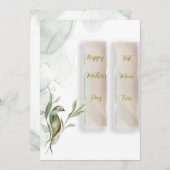 Flache Feiertagskarte (Vorne/Hinten)