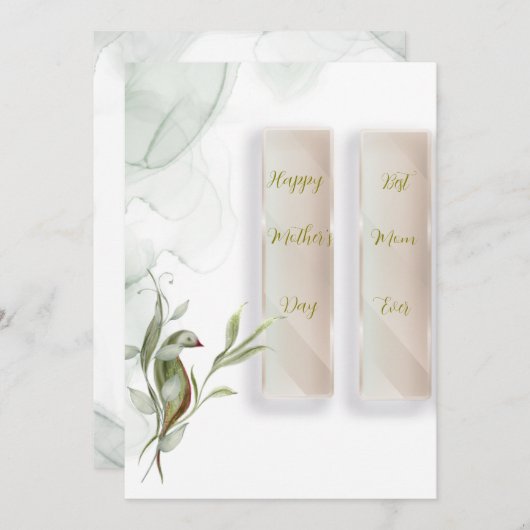 Flache Feiertagskarte (Vorne/Hinten)