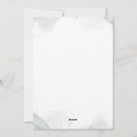 Flache Feiertagskarte (Rückseite)