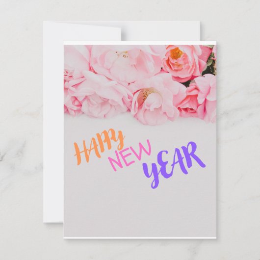 Flache Feiertagskarte: Feiertagskarte (Vorderseite)