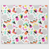 Flache geometrische Squiggly mutige Geschenkpapier (Flach)