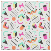 Flache geometrische Squiggly mutige Stoff (Nahaufnahme)