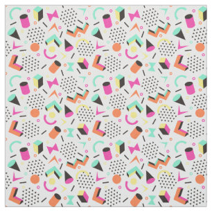 Flache geometrische Squiggly mutige Stoff