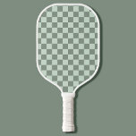 Fläche grün kardiert pickleball schläger<br><div class="desc">Sage Green Checkered Pickleball Paddle</div>