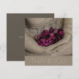 FLACHE GRUSSKARTE: Dankeschön: BUDDHA Dankeskarte