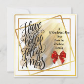 Flache Grußkarte Feiertagskarte (Vorderseite)