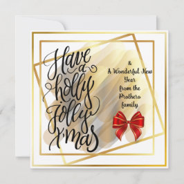 Flache Grußkarte Feiertagskarte