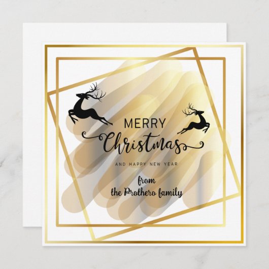 Flache Grußkarte Feiertagskarte (Vorne/Hinten)