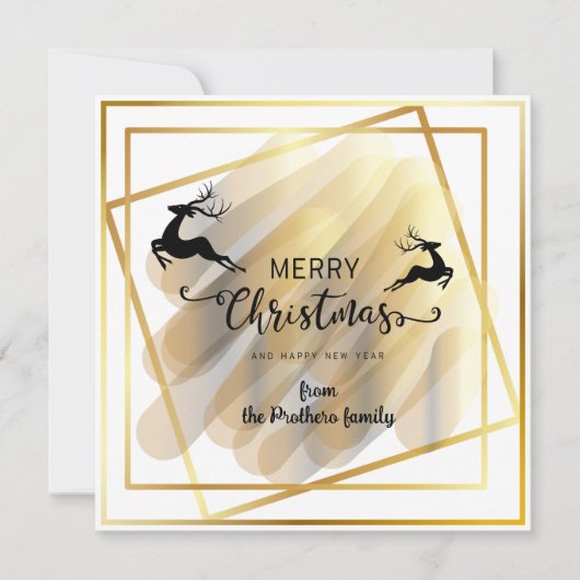 Flache Grußkarte Feiertagskarte (Vorderseite)