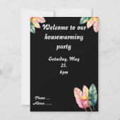 Flache Grußkarte Karte (Rückseite)