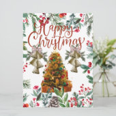 Flache Grußkarte Karte (Stehend Vorderseite)