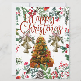 Flache Grußkarte Karte