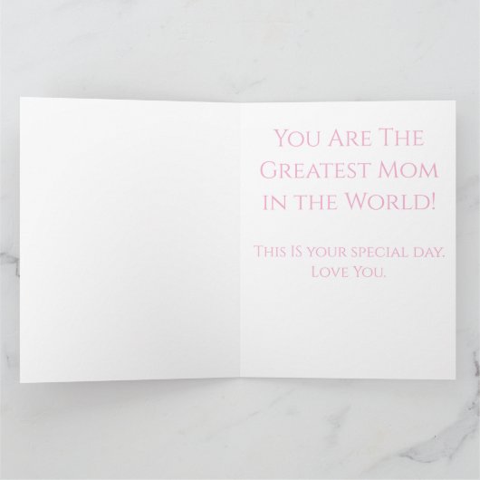 Flache Grußkarte Karte (Innenseite)