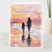 Flache Grußkarte Karte (Vorderseite)