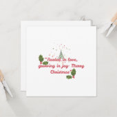 Flache Grußkarte Karte (Vorderseite/Rückseite Beispiel)