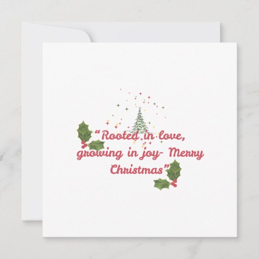 Flache Grußkarte Karte (Vorderseite)