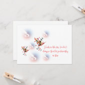 Flache Grußkarte Karte (Vorderseite/Rückseite Beispiel)