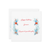 Flache Grußkarte Karte (Vorderseite/Rückseite Beispiel)