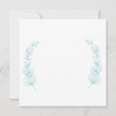 Flache Grußkarte Karte (Rückseite)