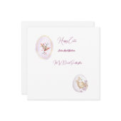 Flache Grußkarte Karte (Vorderseite/Rückseite Beispiel)