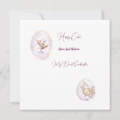 Flache Grußkarte Karte (Vorderseite)