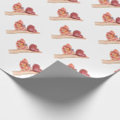 Flache Hand, die vorbildliche menschliche Niere Geschenkpapier (Ecke)