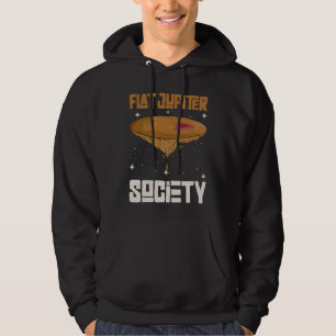 Flache Jupiter-Gesellschaft   Jupiter Planet  1 Hoodie